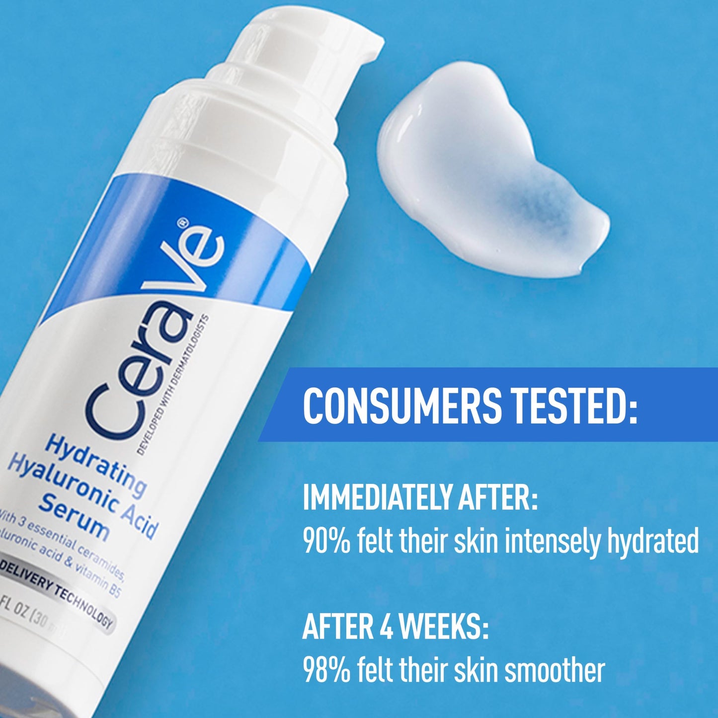 CeraVe Hyaluronic Acid Serum for Smoother Softer Skin