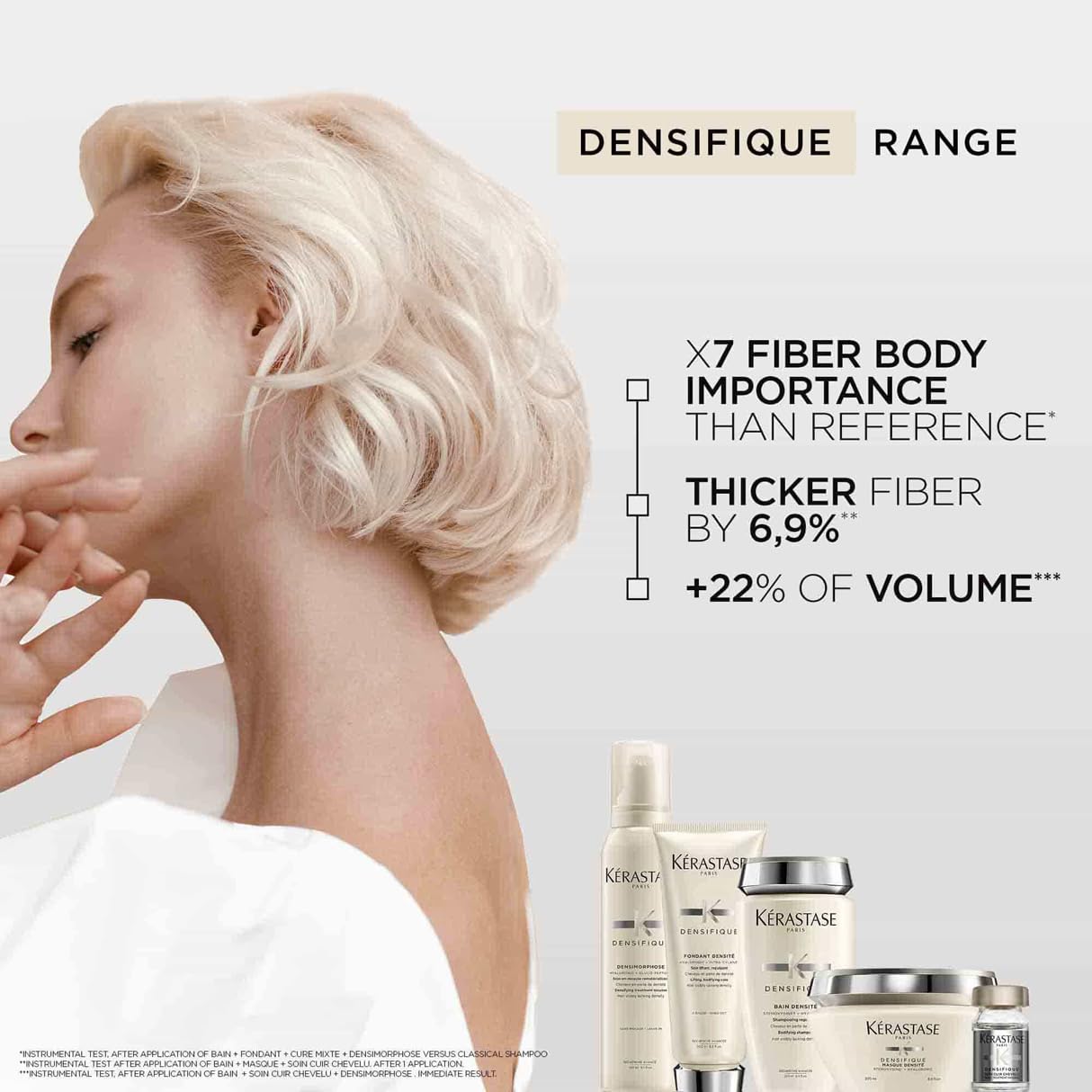 Densifique Bain Densité Shampoo For Fine, Thin and Thinning Hair - Thickens, Strengthens, Removes Build-Up and Adds Shine With Hyaluronic Acid