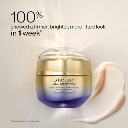 Shiseido Vital Perfection Uplifting and Firming Advanced Cream - Anti-Aging Moisturizer for Normal to Dry Skin
