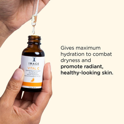 IMAGE Skincare Vital C Hydrating A C E Face Serum, 1.0 Oz