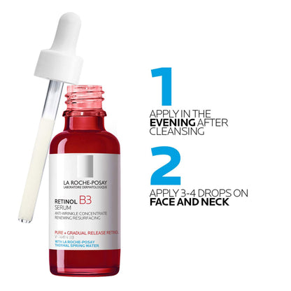 La Roche-Posay Pure Retinol Face Serum with Vitamin B3, 1.0 fl oz